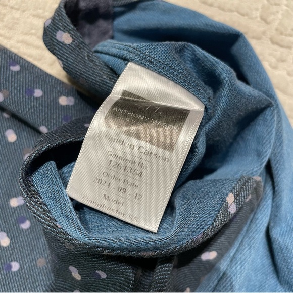 Men’s Anthony Mason Button down shirt / short sleeve - Picture 11 of 12